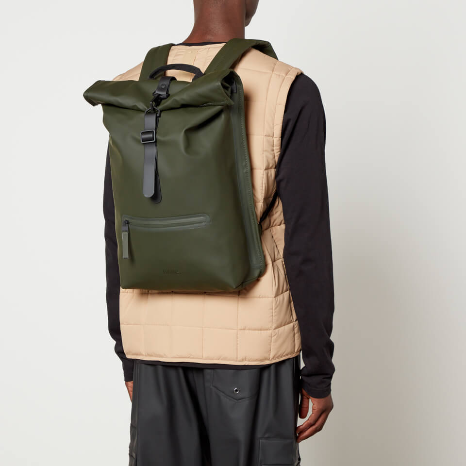 Rains Rolltop Matte Shell Backpack