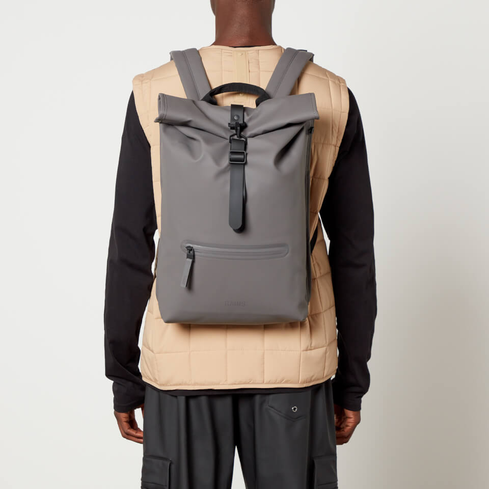Rains Rolltop Matte Shell Rucksack