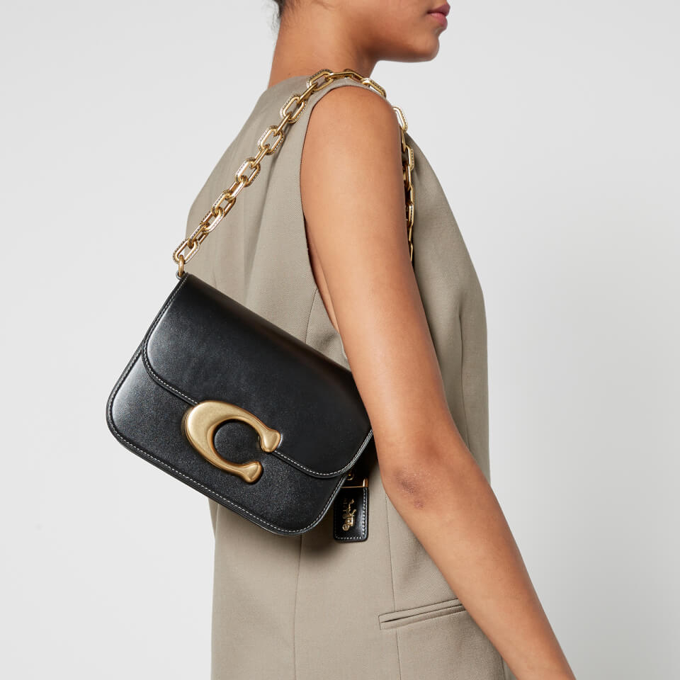 Coach Idol Luxe Leather Shoulder Bag