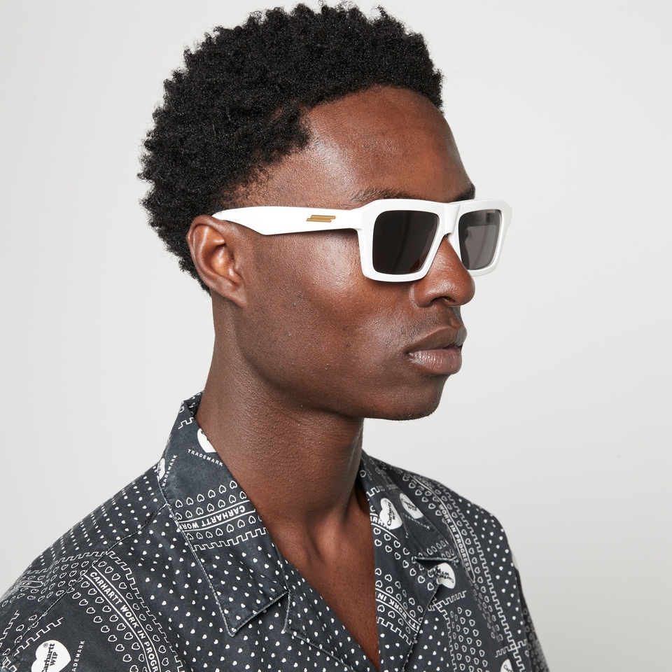 Bottega Veneta Acetate Oversized Square Sunglasses