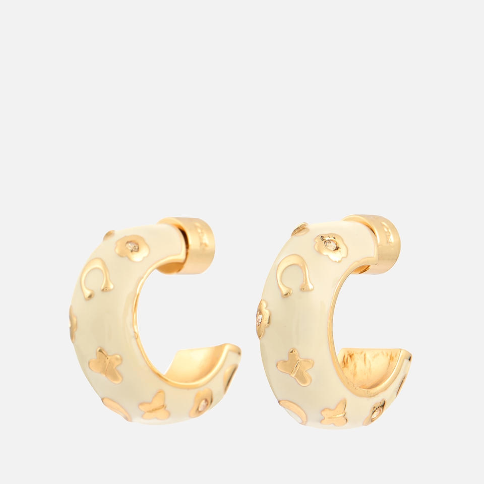 Coach Gold-Plated Chubby Gold-Plated Huggie Earrings
