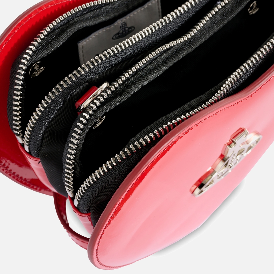 Vivienne Westwood Louise Heart Patent Leather Bag