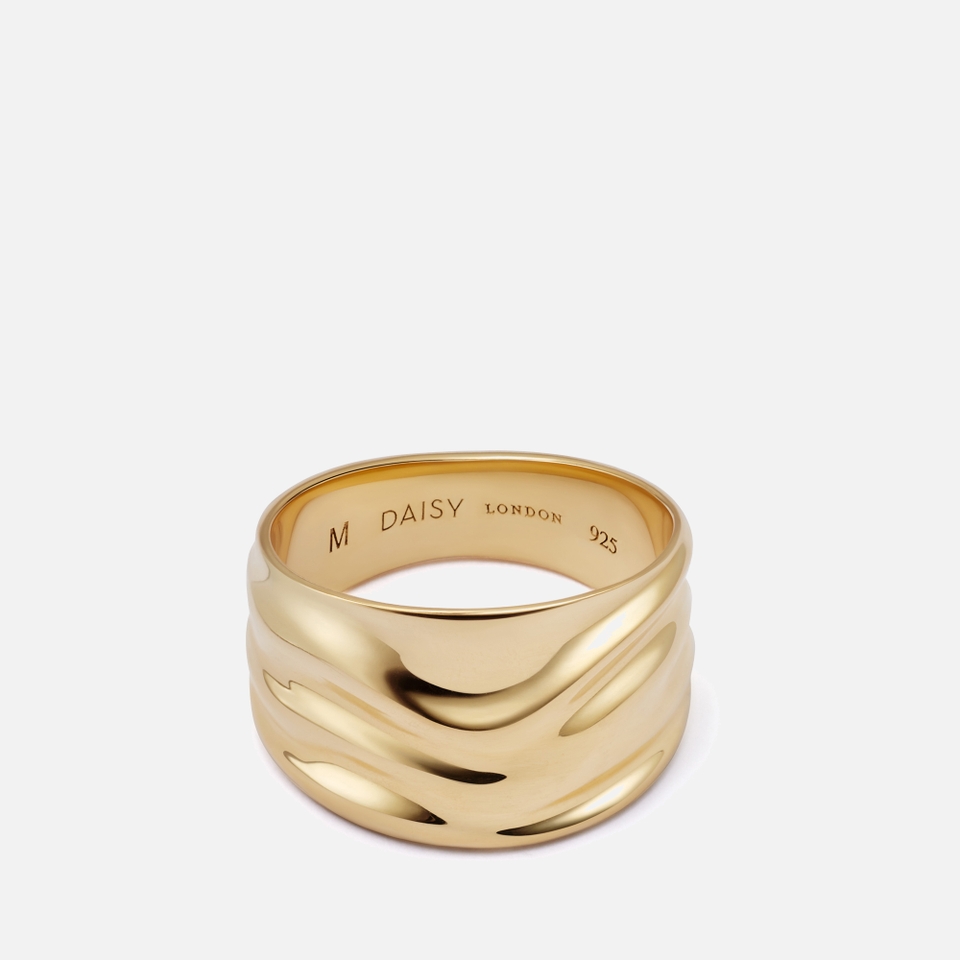 Daisy London X Polly Sayer Chunky Tidal Gold-Plated Ring