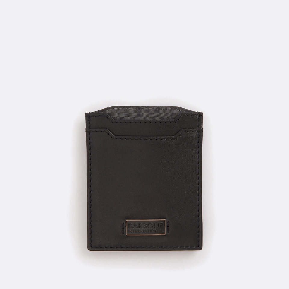 Barbour Logo Leather Cardholder
