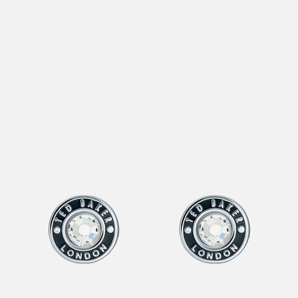 Ted Baker Cherelle Button Silver-Plated Earrings