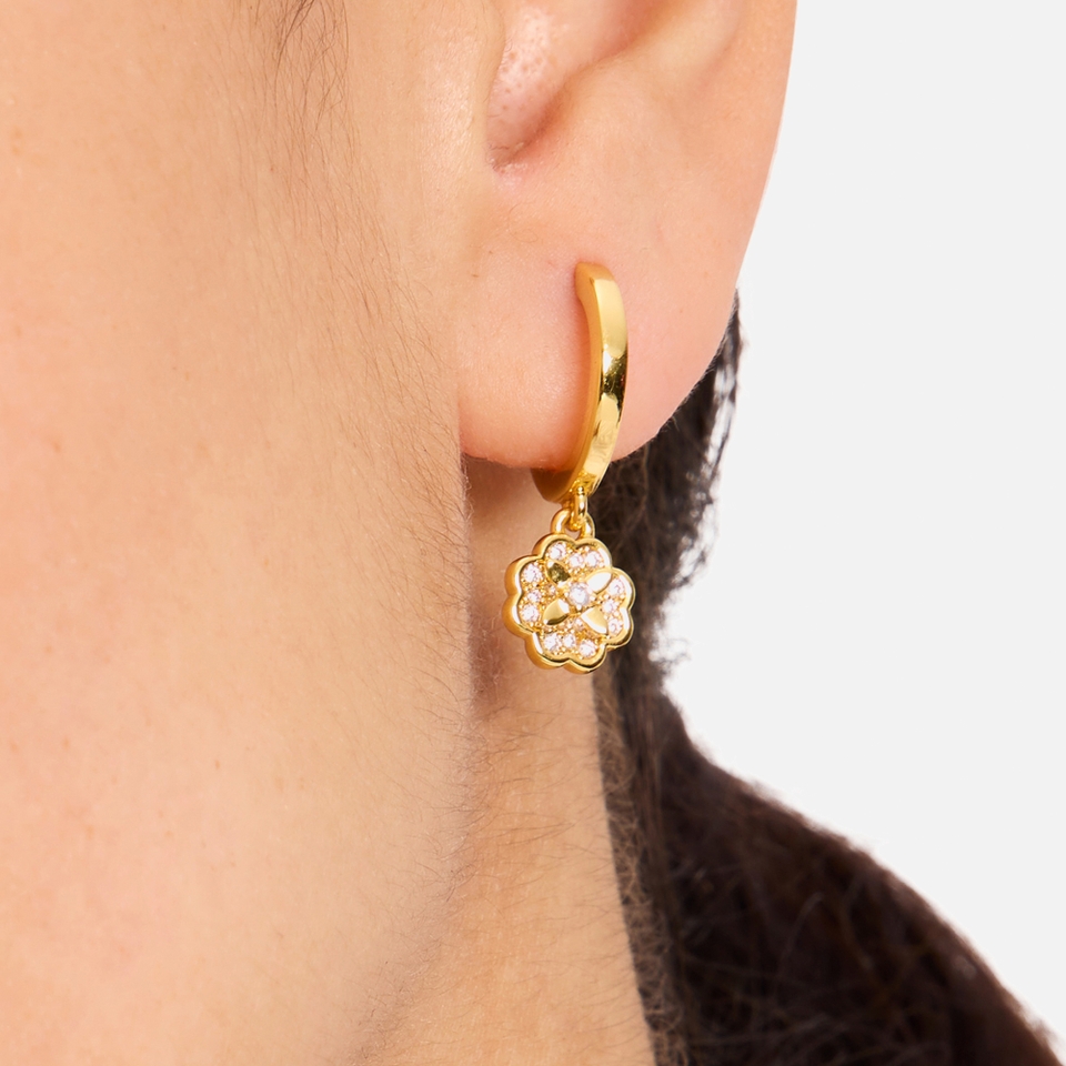 Kate Spade New York Heritage Bloom Gold-Tone Earrings