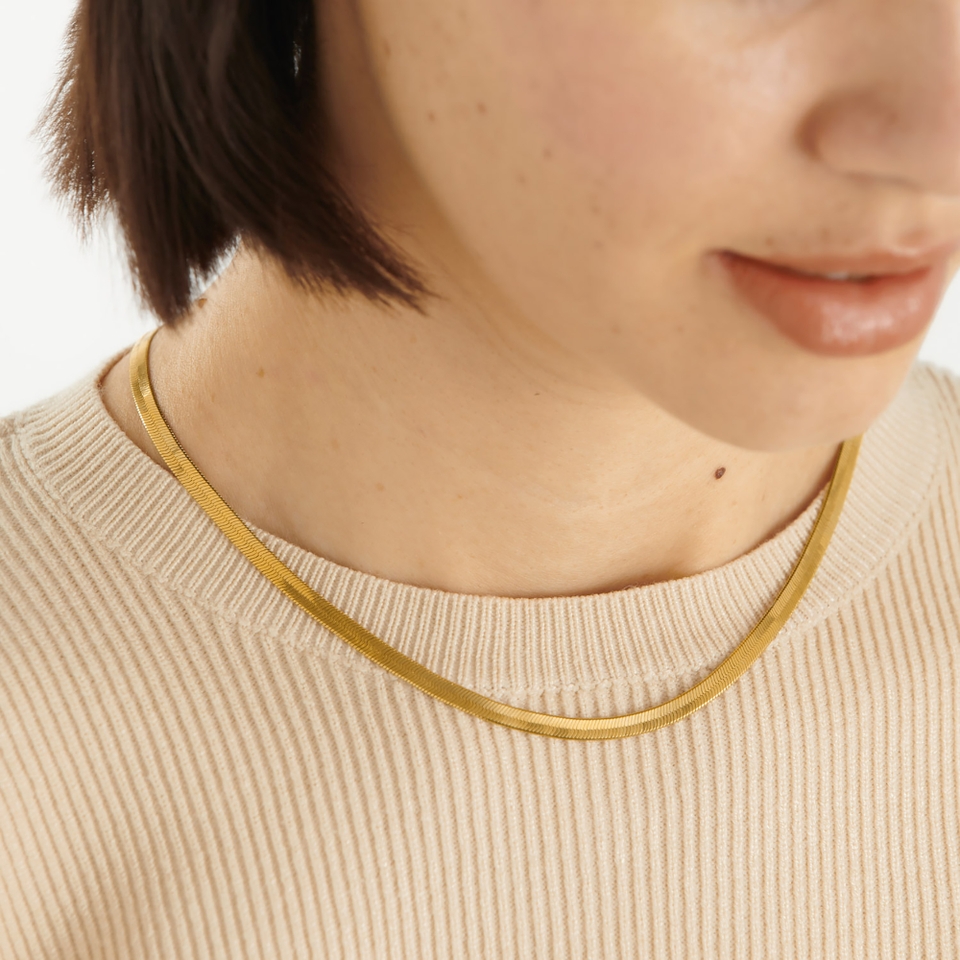 Katie Loxton The Curated Collection Ciana Snake Gold-Plated Chain Necklace