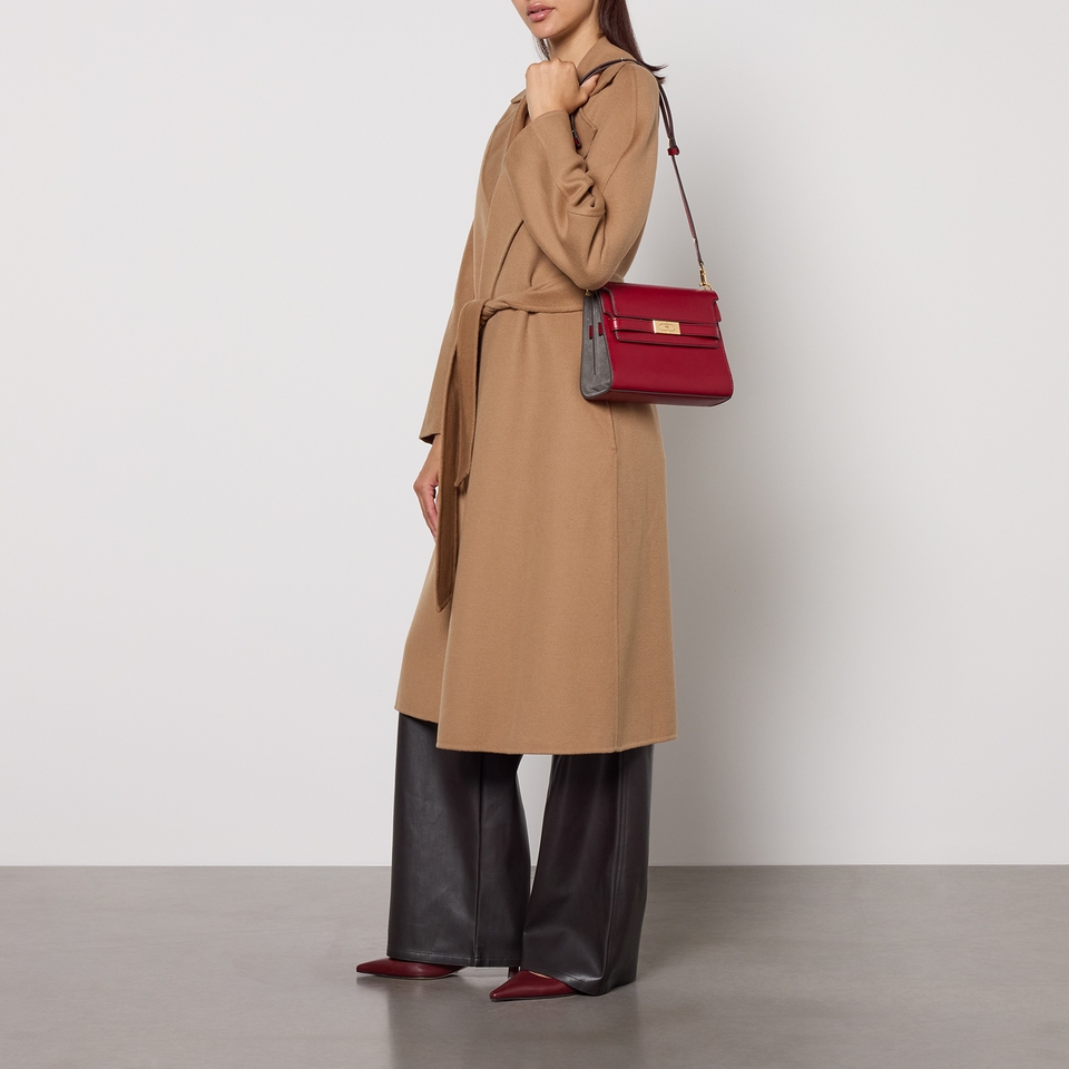 Tory Burch Lee Radziwill Textured Leather Shoulder Bag