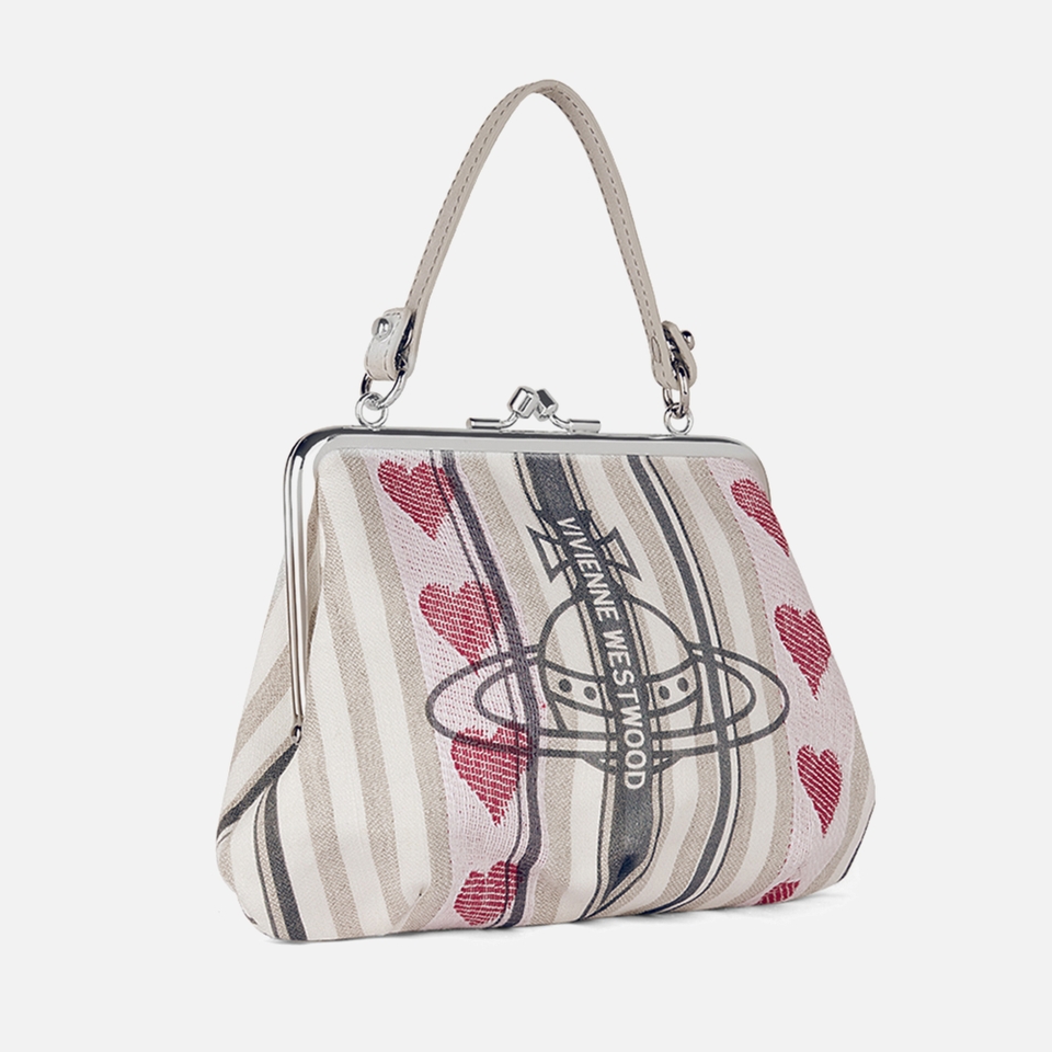 Vivienne Westwood Granny Linen-Blend Frame Purse