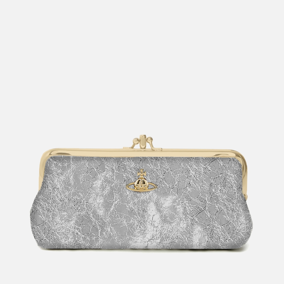 Vivienne Westwood Metallic Double Frame Leather Purse