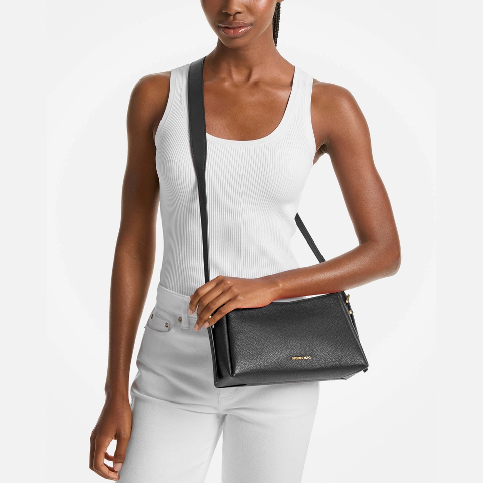 MICHAEL Michael Kors Moore Leather Pouchette Bag