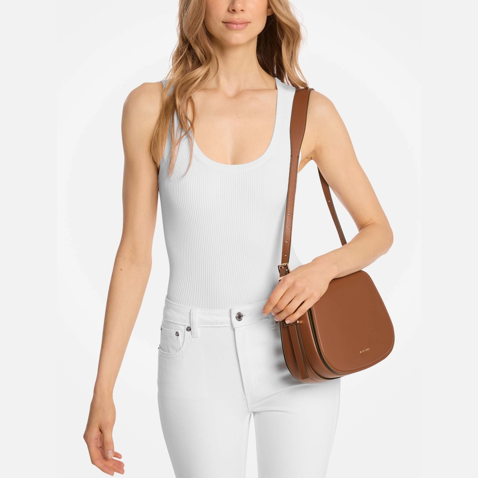 MICHAEL Michael Kors Lydia Leather Messenger Bag