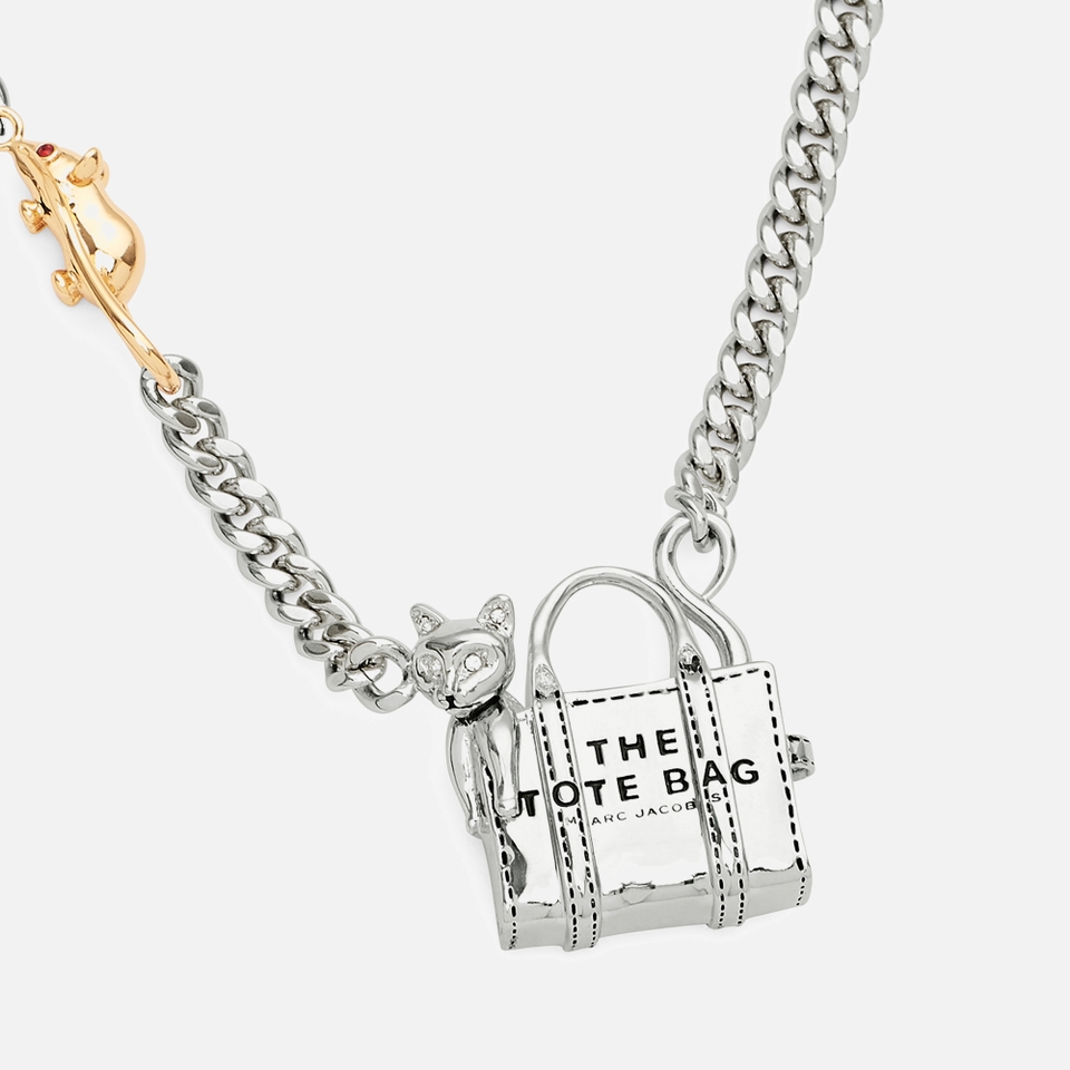 Marc Jacobs Cats Out Of The Bag Silver-Plated Necklace