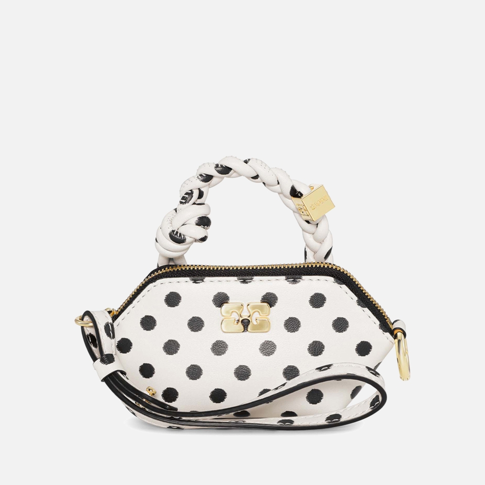 Ganni Nano Bou Recycled Leather-Blend Bag