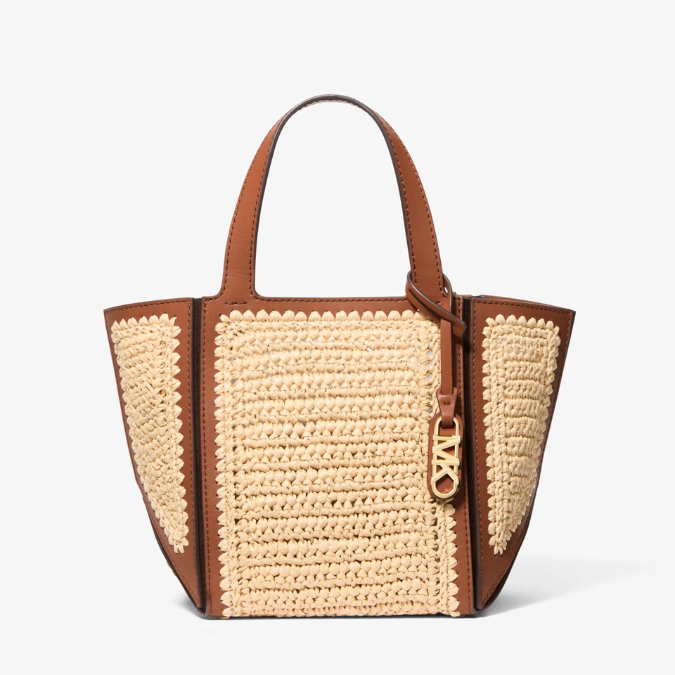 MICHAEL Michael Kors Jordi Small Crocheted Straw Tote Bag