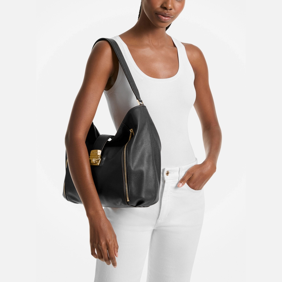MICHAEL Michael Kors Addie Leather Hobo Bag